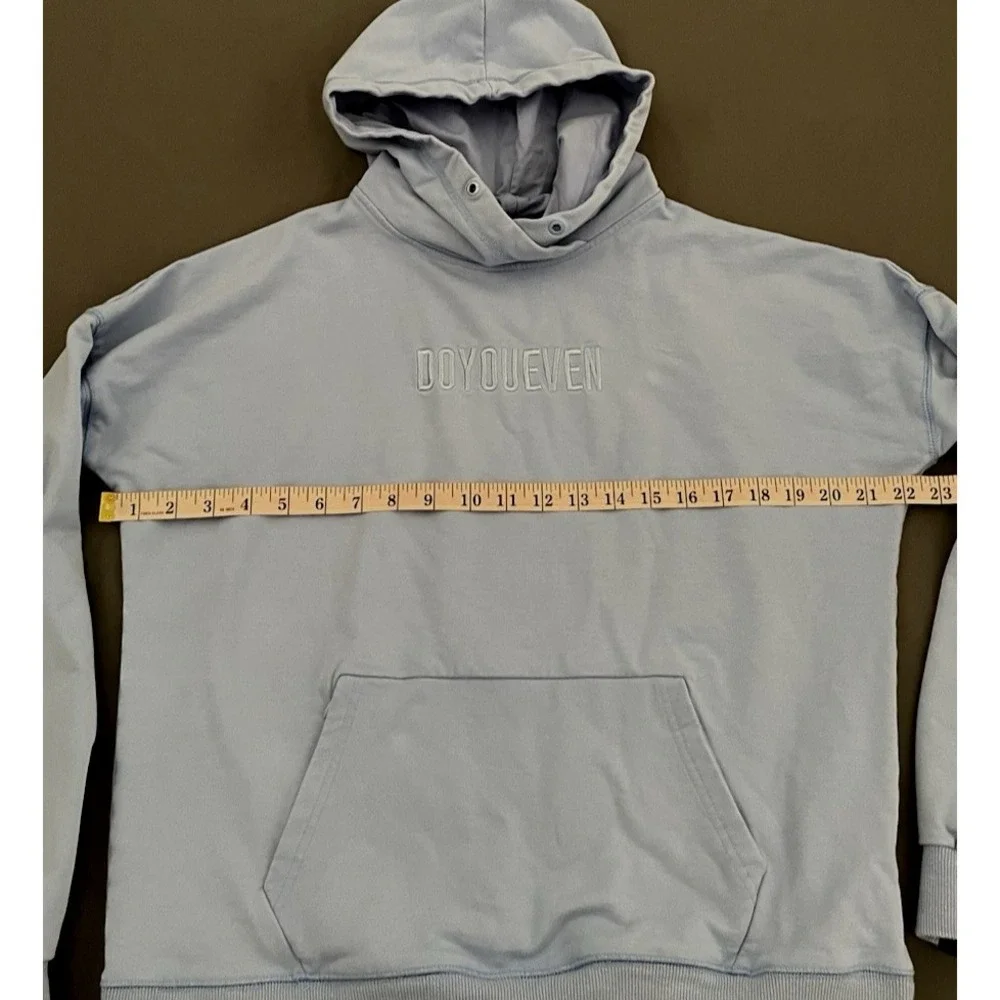 DYE Do You‎ Even Hoodie Womens Medium Blue Leave Your Mark Athletic Sweater